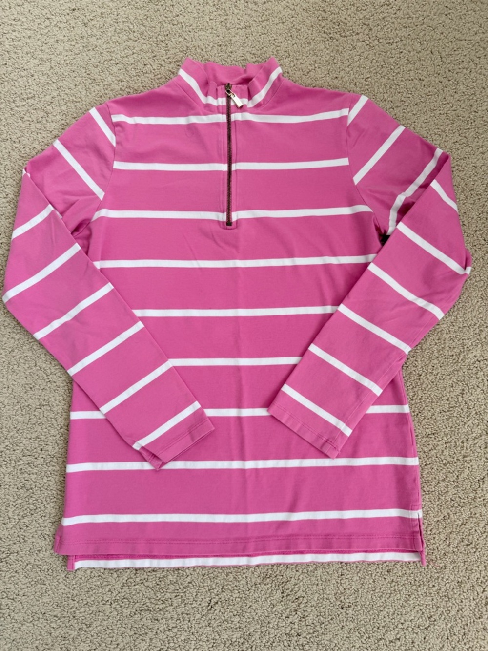 Striped Quarter Zip